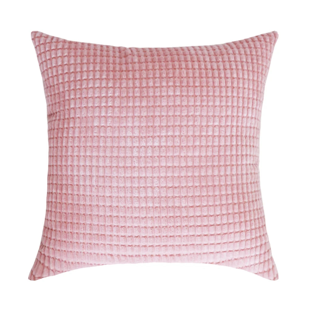 Customized corduroy corn grain fabric cushion cover 40/45/50/55/60/65/70cm large-sized home decoration sofa pillowcase