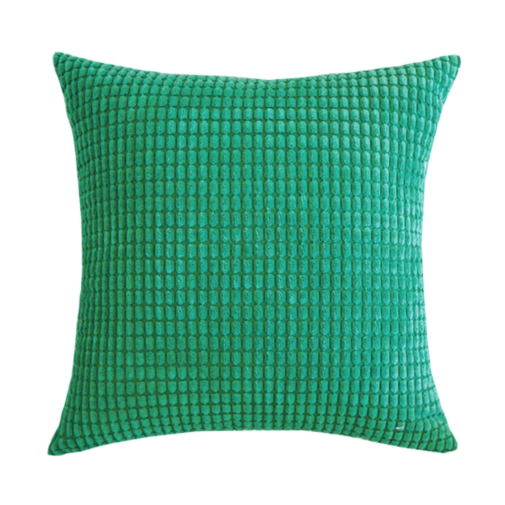 Customized corduroy corn grain fabric cushion cover 40/45/50/55/60/65/70cm large-sized home decoration sofa pillowcase