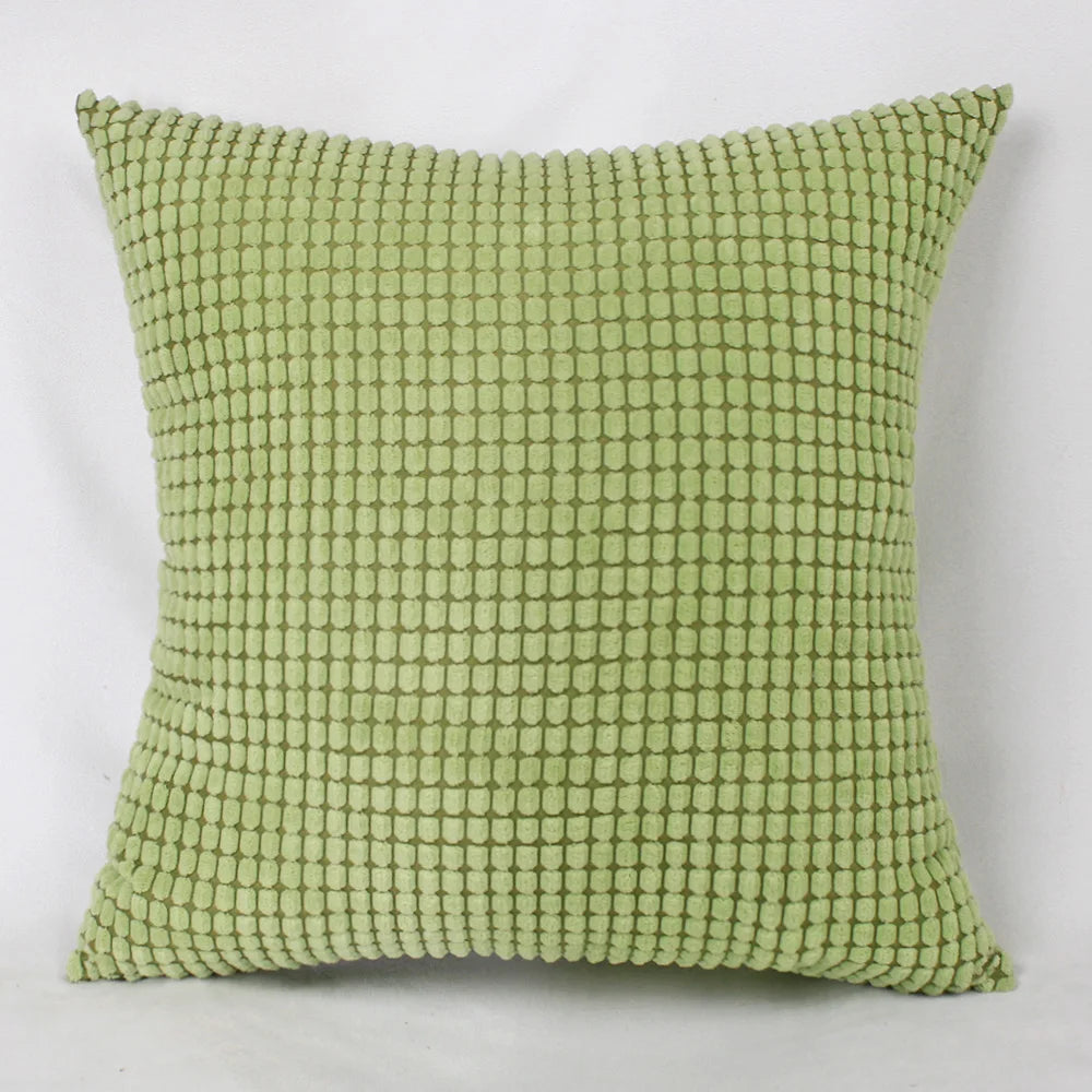 Customized corduroy corn grain fabric cushion cover 40/45/50/55/60/65/70cm large-sized home decoration sofa pillowcase