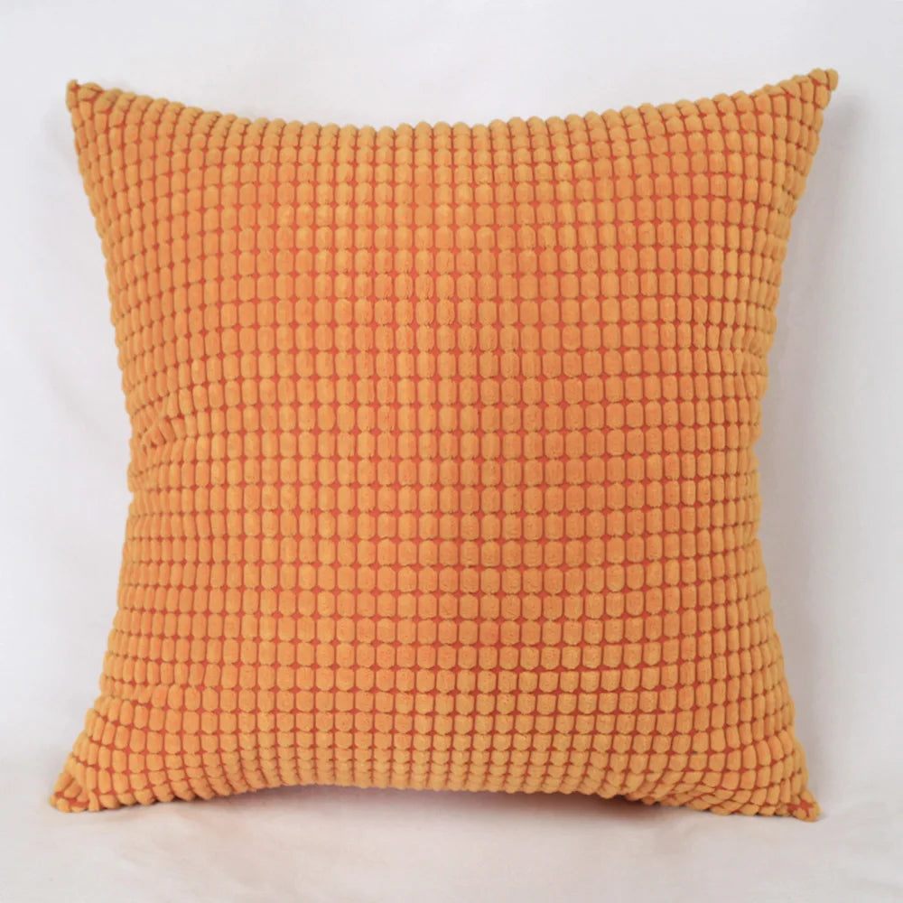 Customized corduroy corn grain fabric cushion cover 40/45/50/55/60/65/70cm large-sized home decoration sofa pillowcase