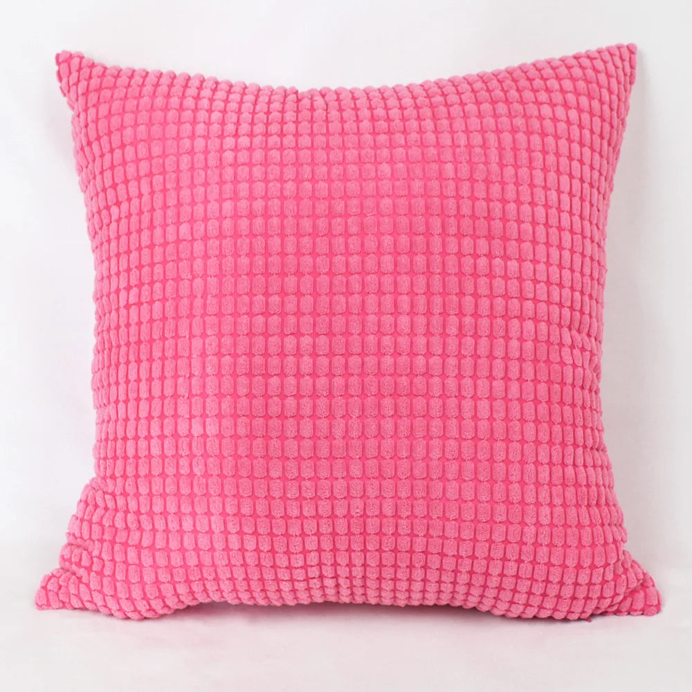 Customized corduroy corn grain fabric cushion cover 40/45/50/55/60/65/70cm large-sized home decoration sofa pillowcase