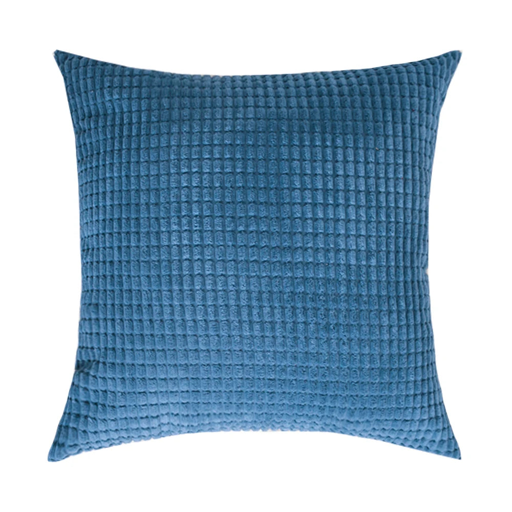 Customized corduroy corn grain fabric cushion cover 40/45/50/55/60/65/70cm large-sized home decoration sofa pillowcase