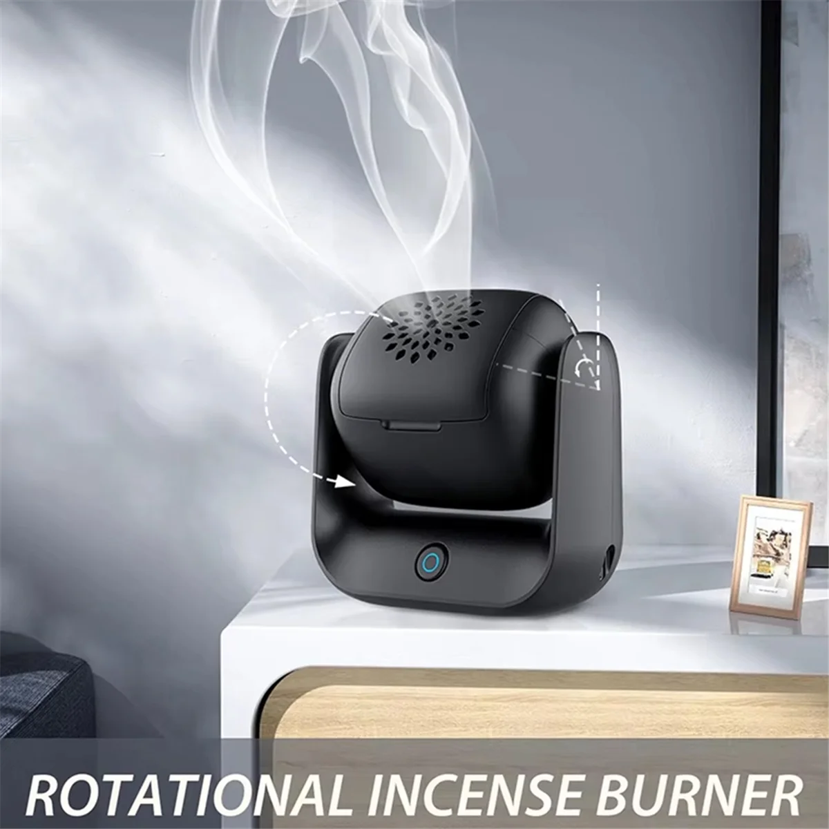 NEW Electronic Incense Burner New Style Rotatable Aroma Machine High Quality Arabian Censer USB Rechargeable Gift Set