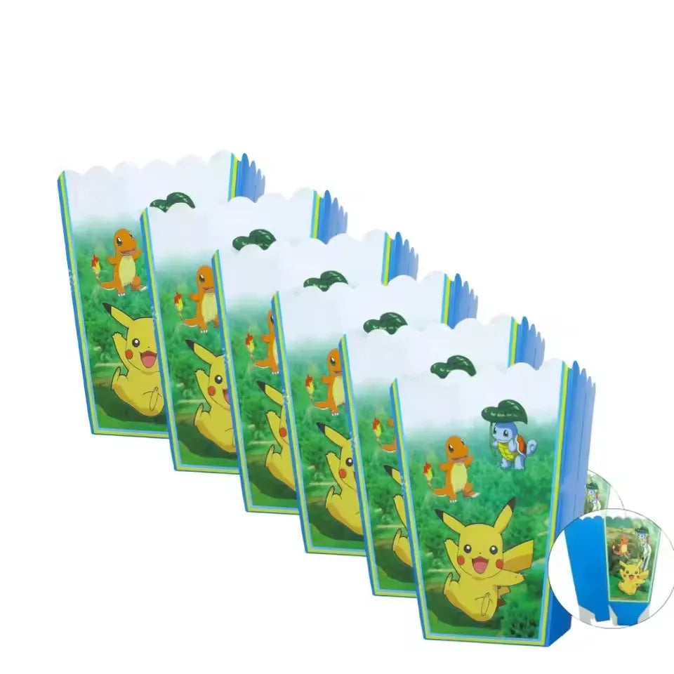 Pokemon Birthday Party Supplies Bracelets Stickers Keychain for Kids Pinata Goody Bag Fillers Cute Pikachu Pokemon Party Favors
