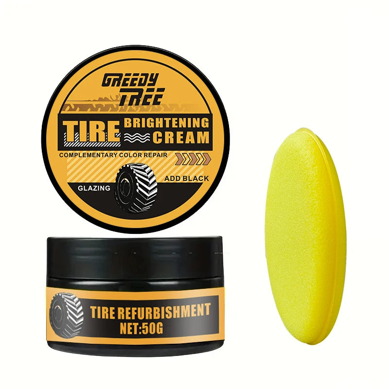 Tire gloss wax - prevent cracking, waterproof and dustproof formula, car/SUV/truck, tires restore tire gloss