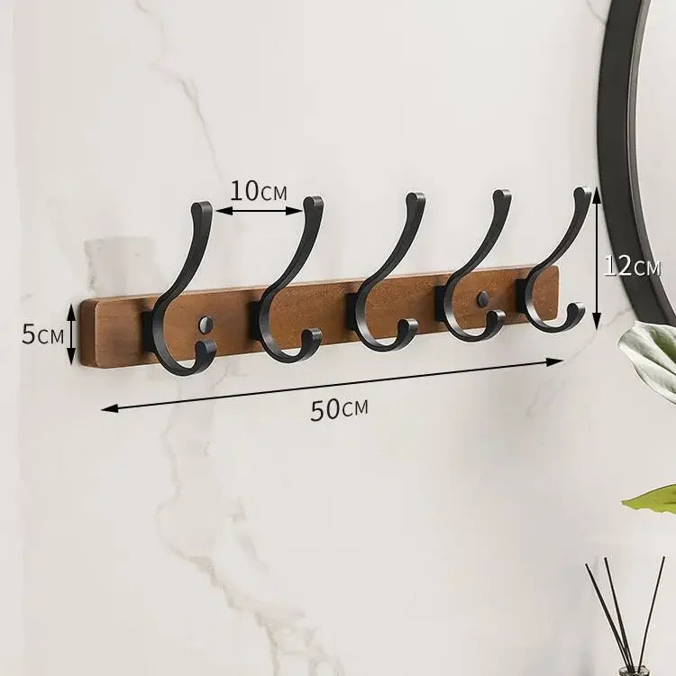 Walnut Wood Black Bathroom Hardware Set Bathroom towel rack Towel Rack Toilet Paper Holder Towel Bar Shelf  Bathroom Accessories