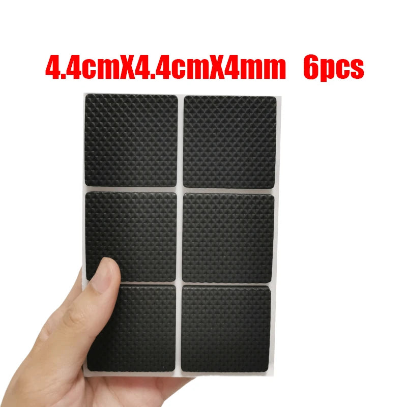 Rubber Pads For Chair Leg Furniture Anti Slip Mat Bumper Damper Self Adhesive Table Feet Protector Floor Protector Pads Hardware