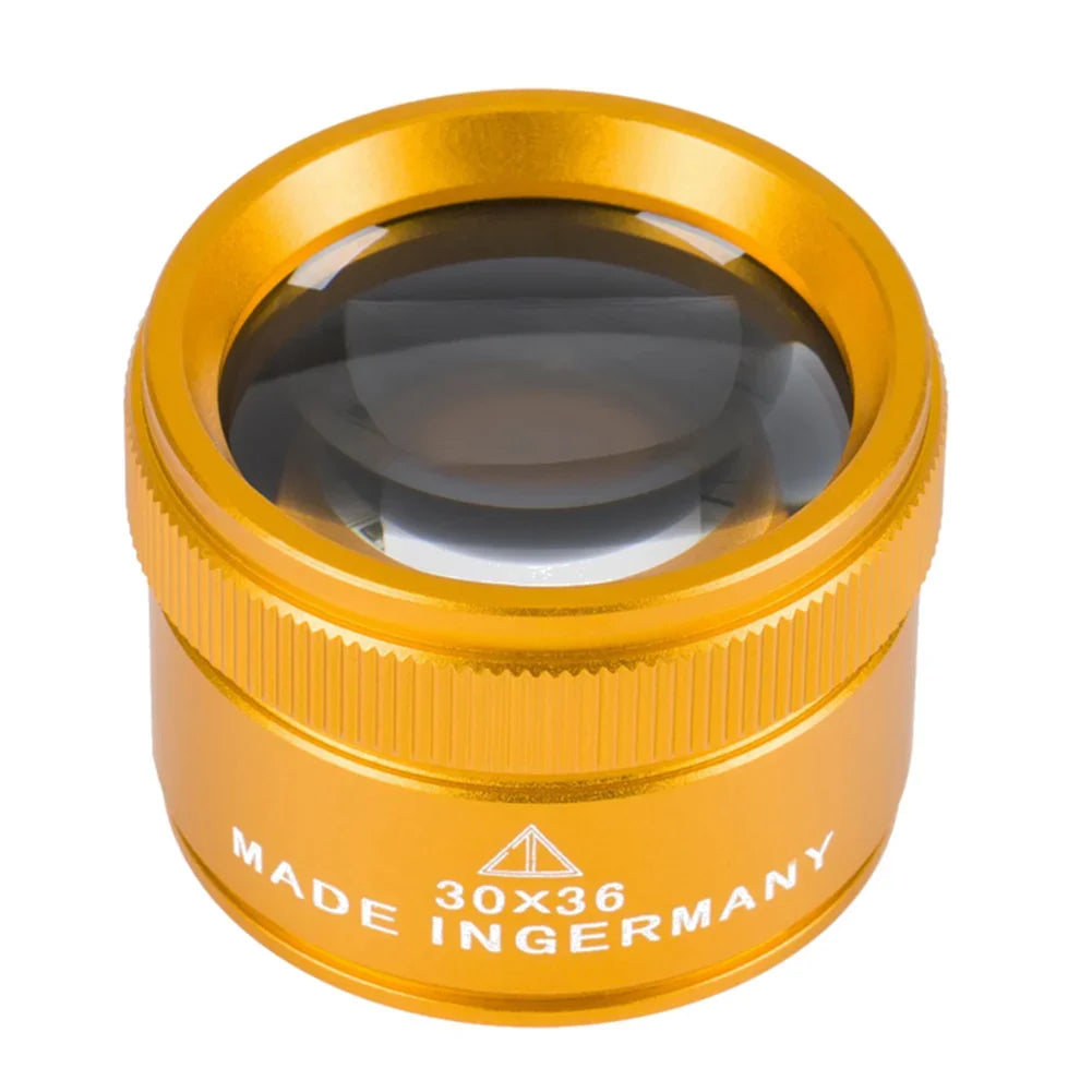 30X 36mm Magnifying Glass for Precision Work K9 Optical Lens Monocle Watch Magnifier Loupe Handheld Coin Stamps Jewelry Loupe