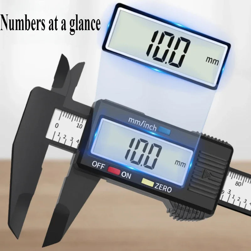 Vernier Caliper Plastic Foot Meter Electronic Ruler Vernier Caliper Measurement Tool Digital Micrometer Calibrator Tools Hand