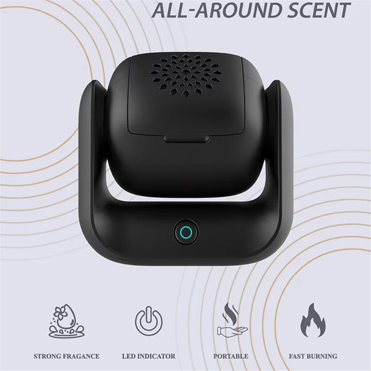 NEW Electronic Incense Burner New Style Rotatable Aroma Machine High Quality Arabian Censer USB Rechargeable Gift Set