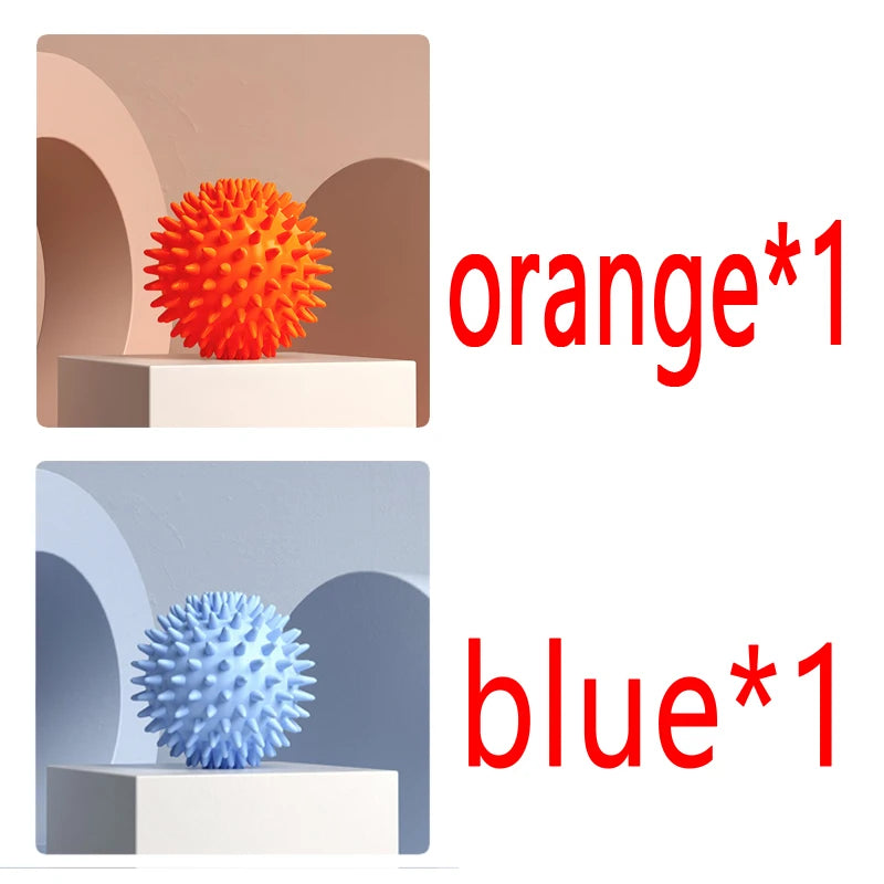 Foot massage ball with spikes pilates yoga Sports Fitness Muscle Relaxation  massage ball plantar fasciitis therapy ball AMQ001