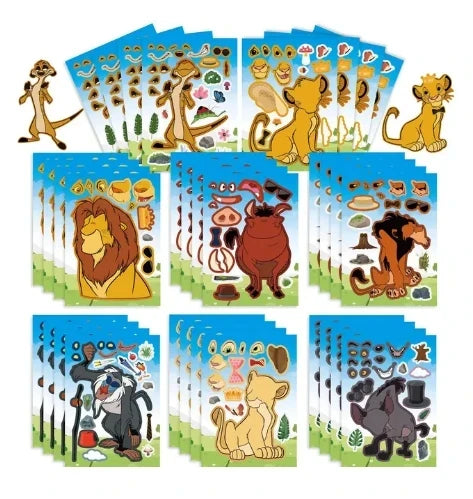 Lion King Party Favors includes Slap Bracelets Stickers Blowouts Gifts Bags for Jungle Lion Themed Birthday Party Decorations