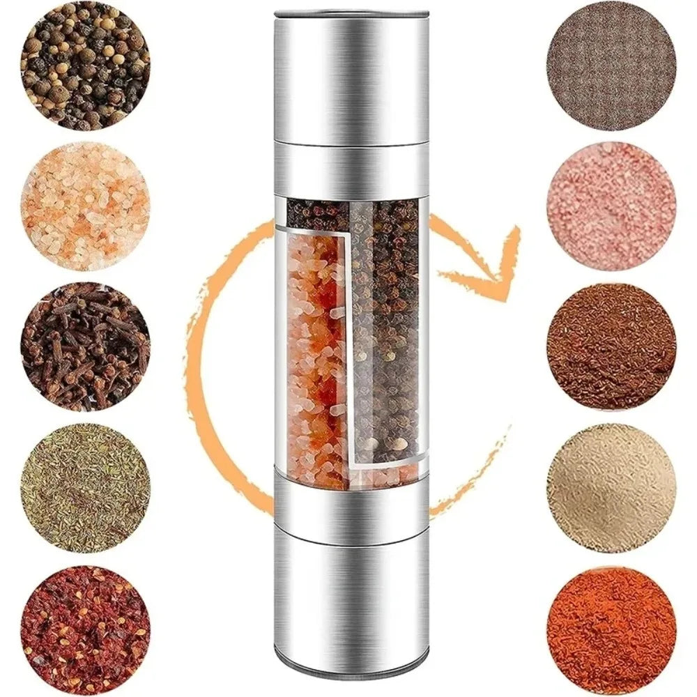 1pc Pepper Grinder Household Sea Salt Ginder Steel Spice Grinder Manual Sea Salt Mill Spice Crusher Reusable