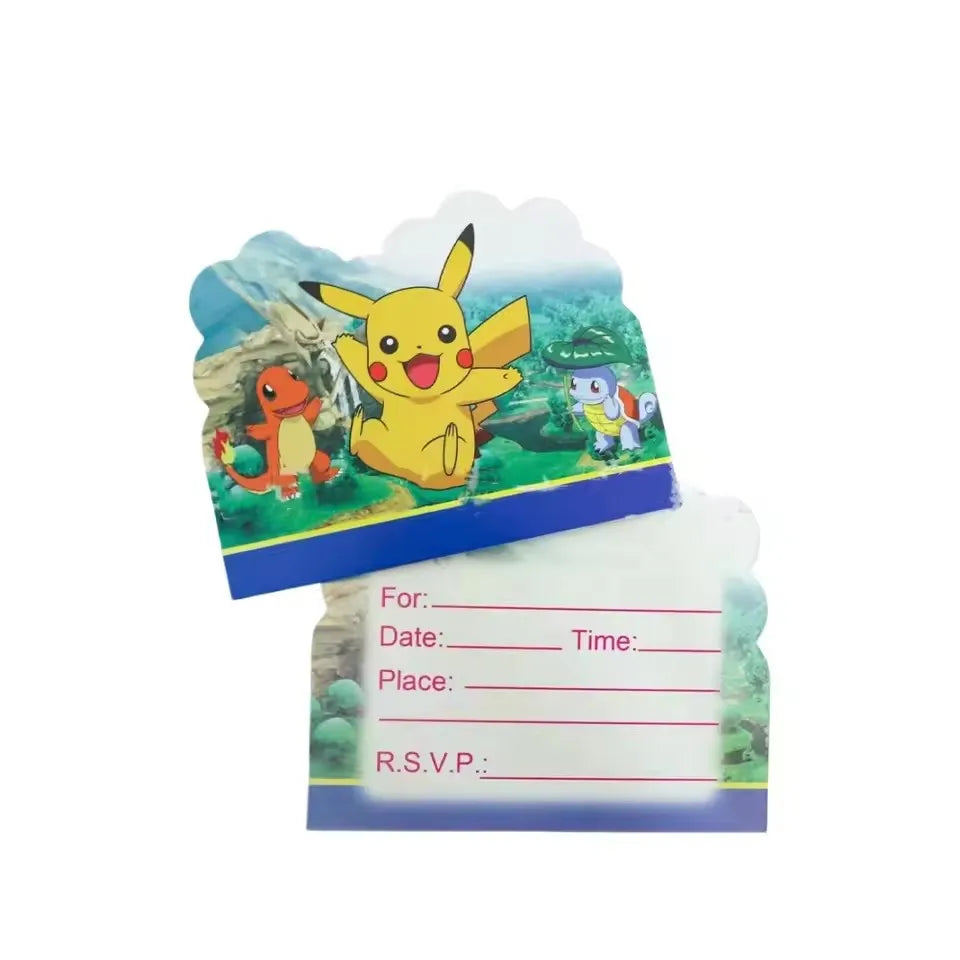 Pokemon Birthday Party Supplies Bracelets Stickers Keychain for Kids Pinata Goody Bag Fillers Cute Pikachu Pokemon Party Favors