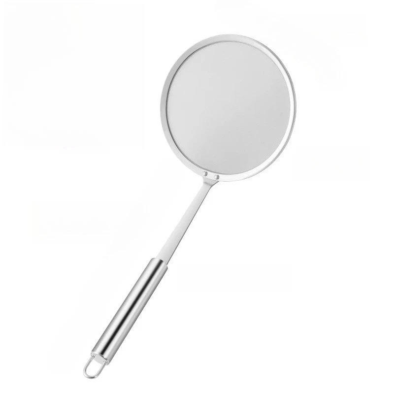 1 Pack Skimmer Spoon 304 Stainless Steel Grease Filter Spoon, Kitchen Cooking Fine Mesh Food Strainer for Filtering Oil and Foam