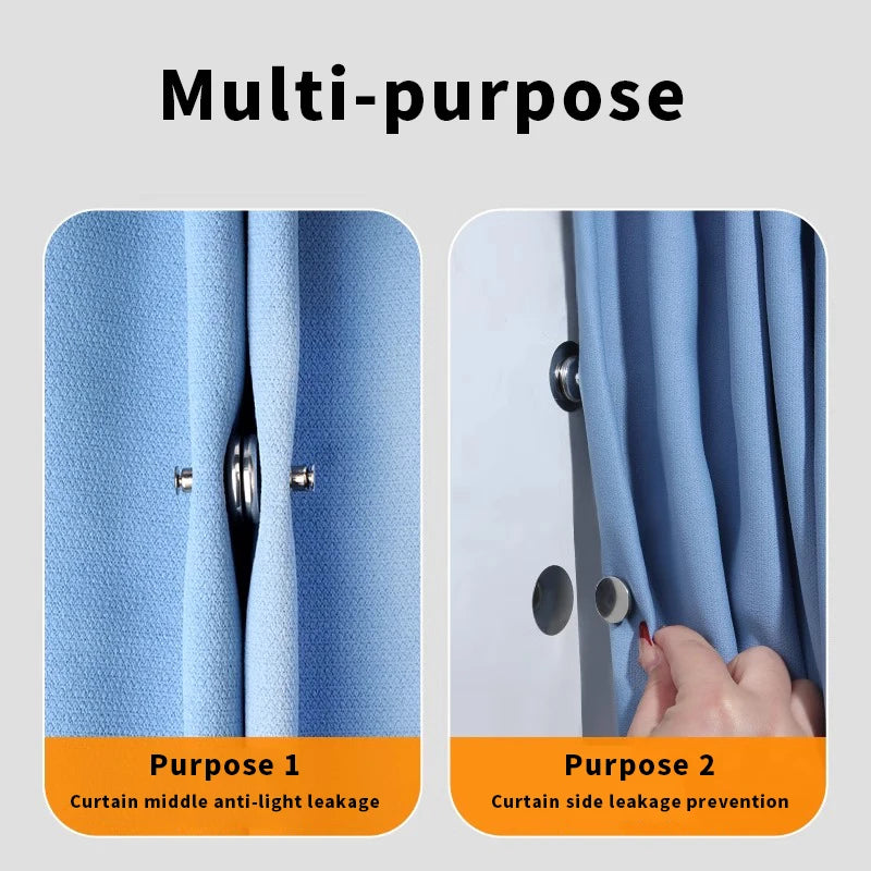 Modern metal magnetic hook, suitable for curtains - easy to install wall mounted magnetic buckle