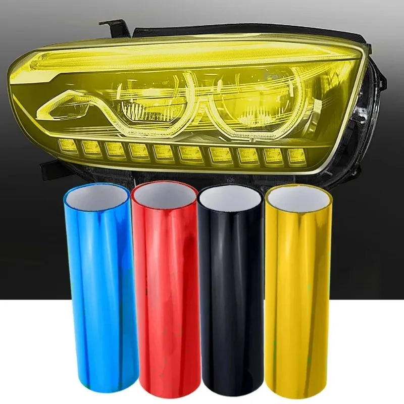 Car Light Film Car Headlight Lamp Sticker Headlight Taillight Fog Light Vinyl Film Rear Lamp Tinting Film Exterior Accessory