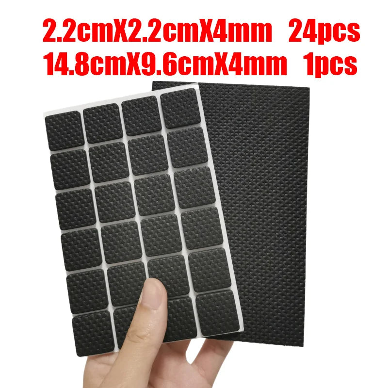 Rubber Pads For Chair Leg Furniture Anti Slip Mat Bumper Damper Self Adhesive Table Feet Protector Floor Protector Pads Hardware