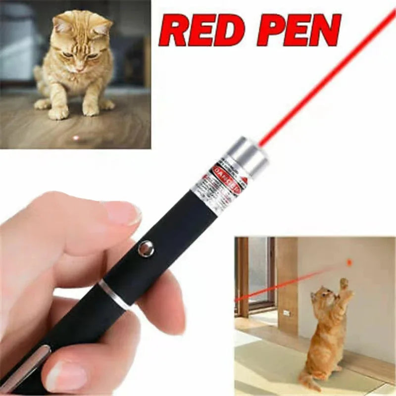 Multipurpose Laser Pointer Pen Red Dot Presentation Tool & Cat Chase Toy Pocket-Sized with Lanyard for Teachers/Sales/Pet Owners