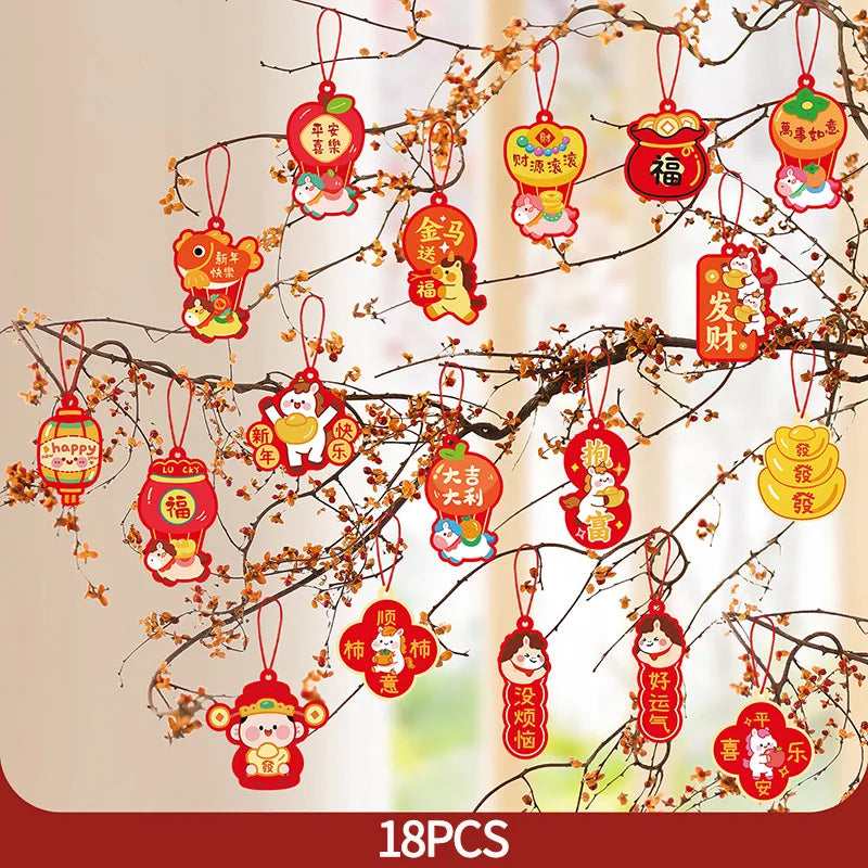 Chinese Lunar New Year Decorations 2026 Chinese Festival Hanging Pendant Wedding Party Room Decorations Party Supplies