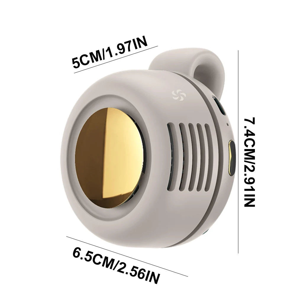 Mini Fan Air Conditioning Fan Mini Waist Fan Portable Fan Handheld Clip Waist Fan Rechargeable Fan for Outdoor Work Hiking Home