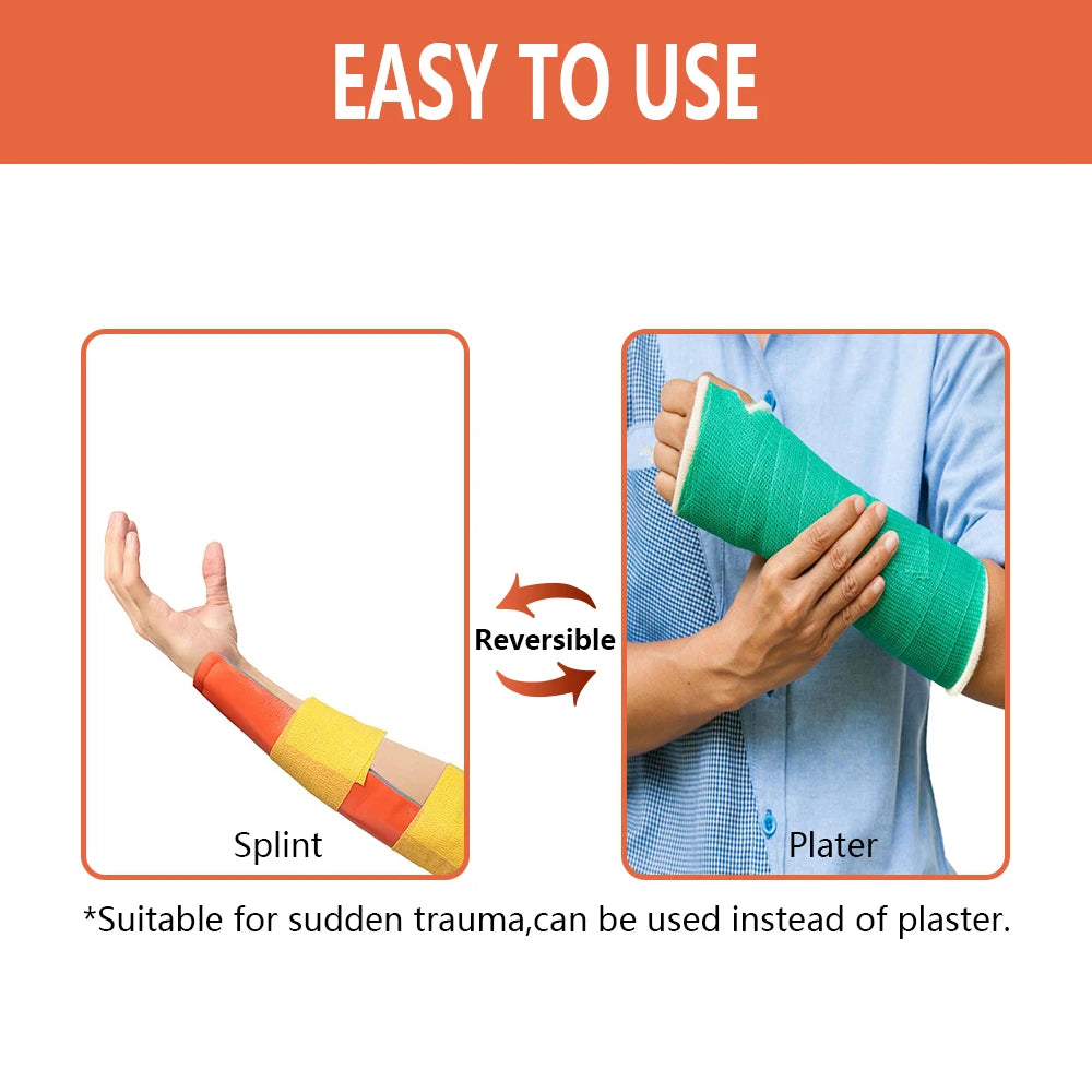 First Aid Universal Aluminum Splint Roll, Medical Survival Polymer for Fixture Bone Emergency Kit, Outdoor Travel