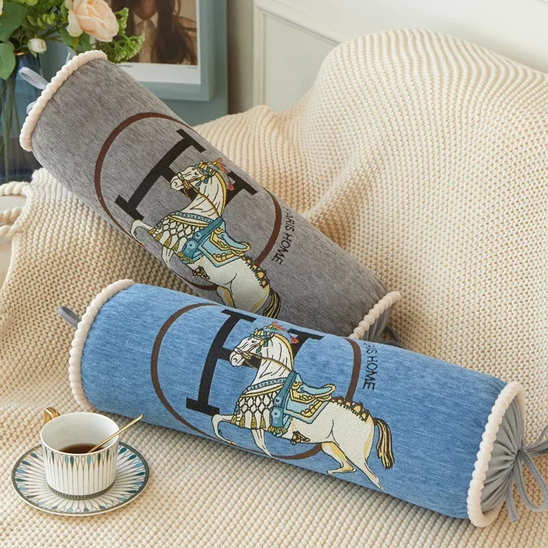 Candy Shape Chenille jacquard nap pillow for Home or Traveling, sofa cushion home living room Throw Pillow bedside back pillow