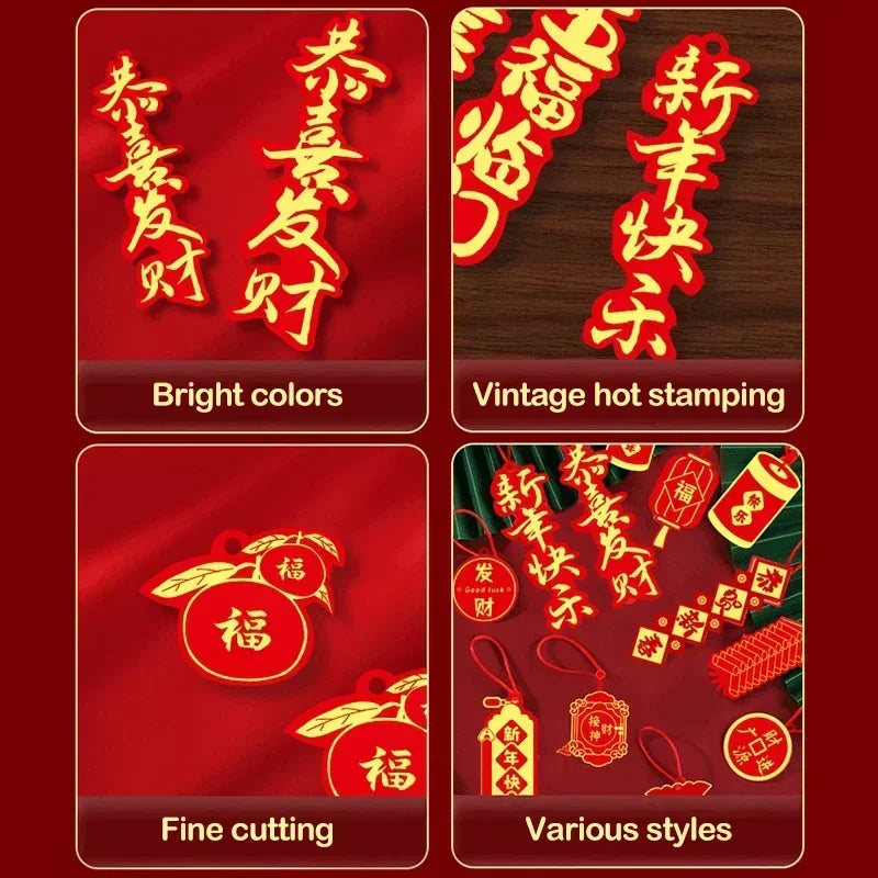 Chinese Lunar New Year Decorations 2026 Chinese Festival Hanging Pendant Wedding Party Room Decorations Party Supplies