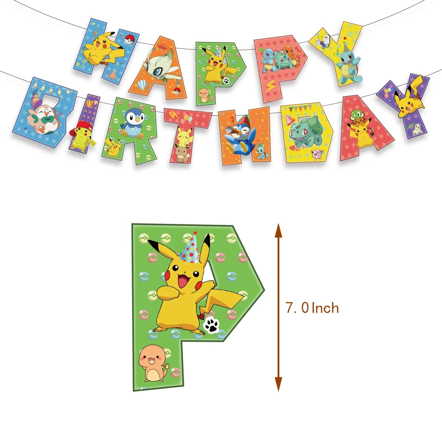 Pokemon Birthday Party Supplies Bracelets Stickers Keychain for Kids Pinata Goody Bag Fillers Cute Pikachu Pokemon Party Favors