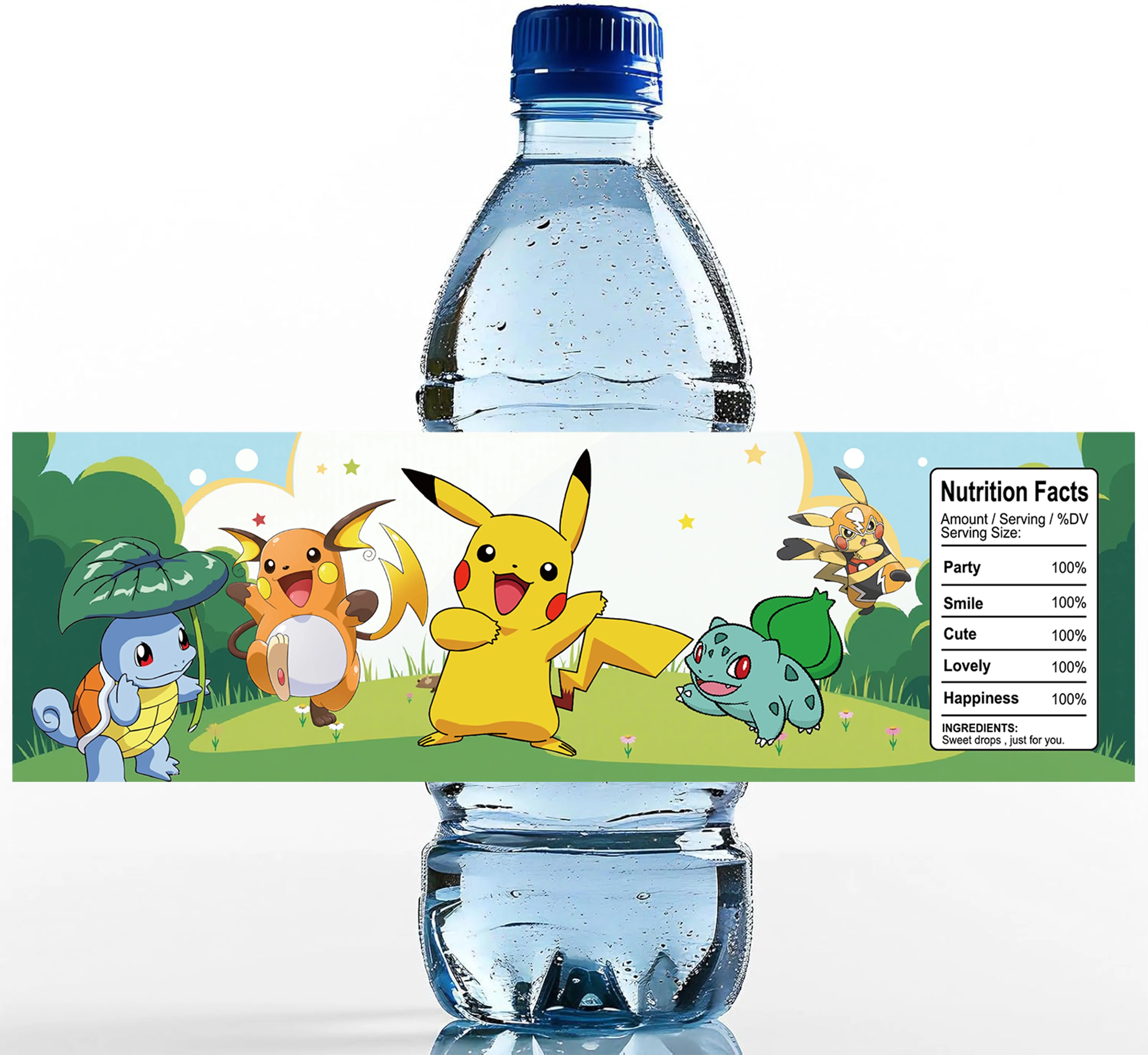 Pokemon Birthday Party Supplies Bracelets Stickers Keychain for Kids Pinata Goody Bag Fillers Cute Pikachu Pokemon Party Favors