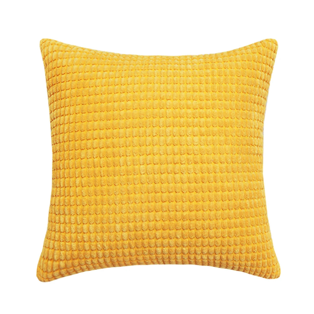Customized corduroy corn grain fabric cushion cover 40/45/50/55/60/65/70cm large-sized home decoration sofa pillowcase