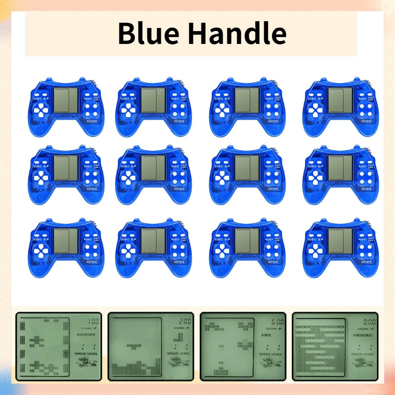 6-48PCS Video Game Party Favors For Kids Mini Game Keychain Birthday Party Gifs Mini Arcade Game Classroom Prizes Tetris Game