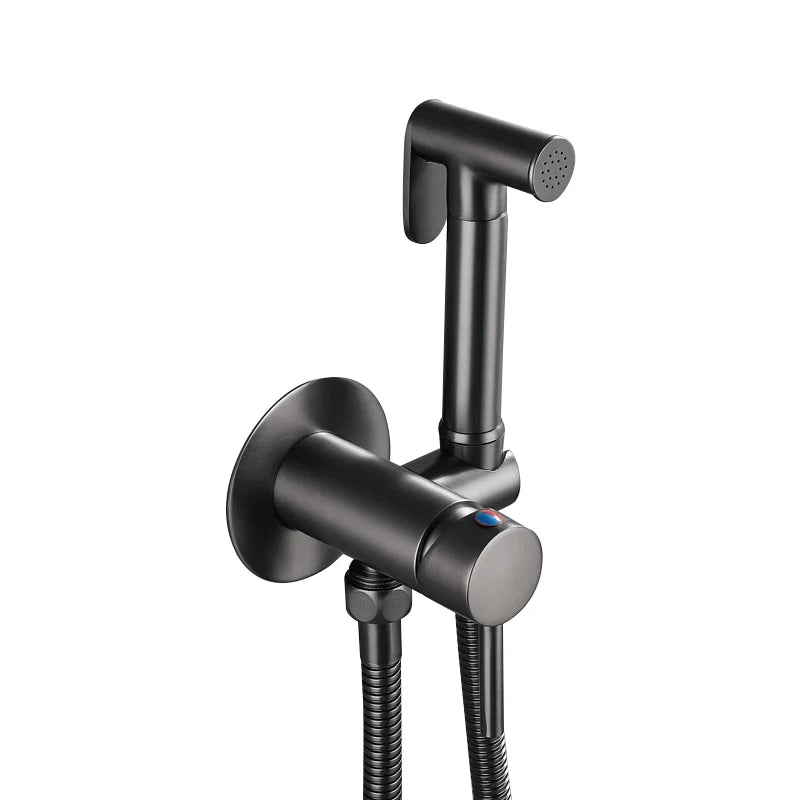 VGX Brass Bidet Faucet Set Handheld Ducha Higienica Hot Cold Toilet Crane Women Washer Bathroom Shattaf Sprayer Hygienic Shower