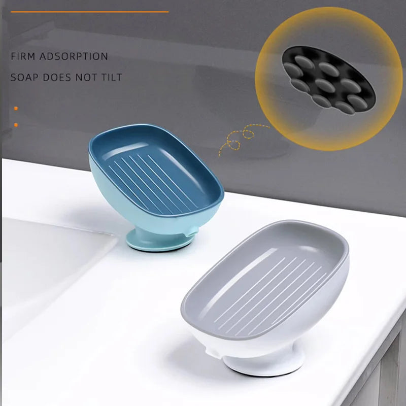 Soap Storage Box – PS Material, Uncovered, Double-Layer with Drainage Plate, Detachable