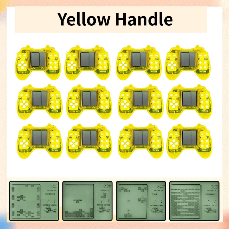 6-48PCS Video Game Party Favors For Kids Mini Game Keychain Birthday Party Gifs Mini Arcade Game Classroom Prizes Tetris Game