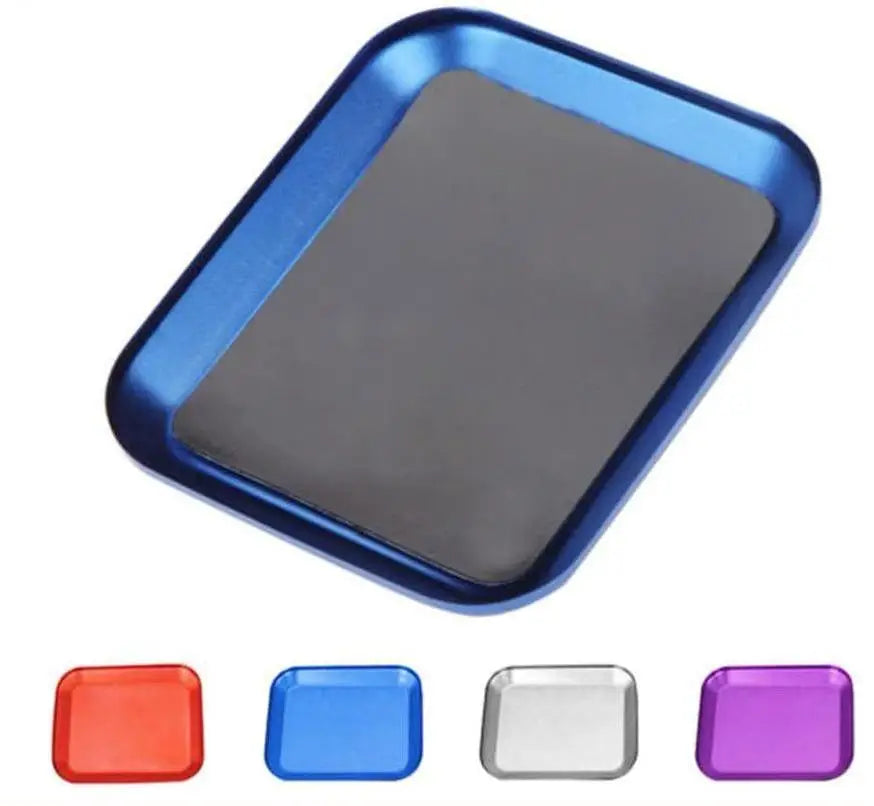 Aluminium Alloy Magnetic Screw Tray Plate RC Repair Tool for Airplane Car Boat Crawler Axial SCX10 D90 D110 Model