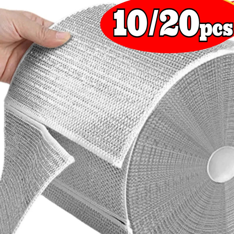 20/5pcs Reusable Wire Dishwashing Rags - Non-Scratch Multi purpose Cleaning Pads for Wet and Dry Dishcloths for Washing Dishes
