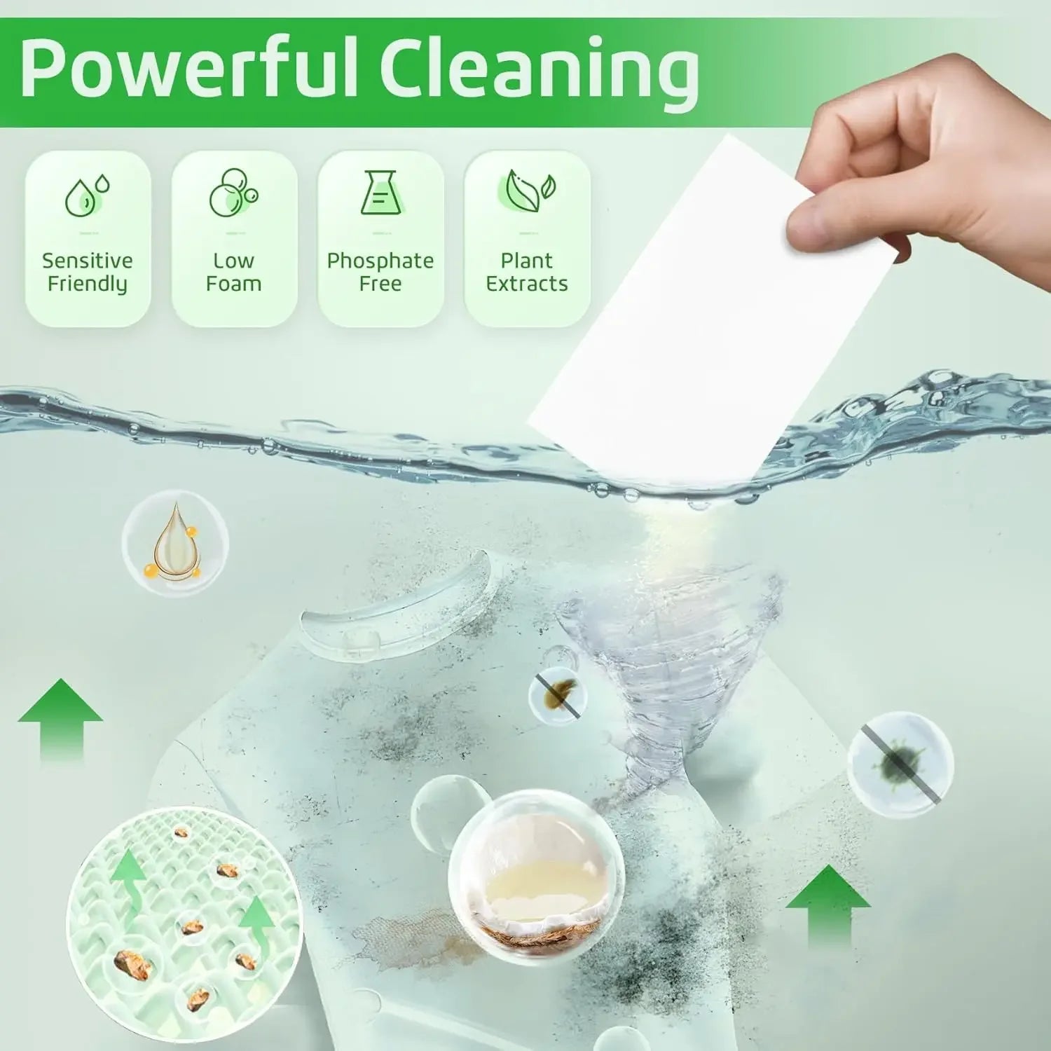 100/10PCS Laundry Color Absorbing Paper Anti-dyeing Laundry Tablets for Washing Machine Clean Clothes Color Catcher Sheets