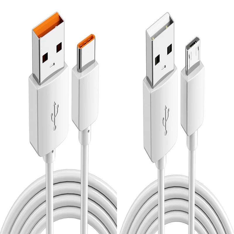 USB Type C 66W Fast Charge Cable 3M 5M 8M 10M 12M  USB C Port Universal Micro USB Data Cable for Huawei Xiaomi Samsung Camera