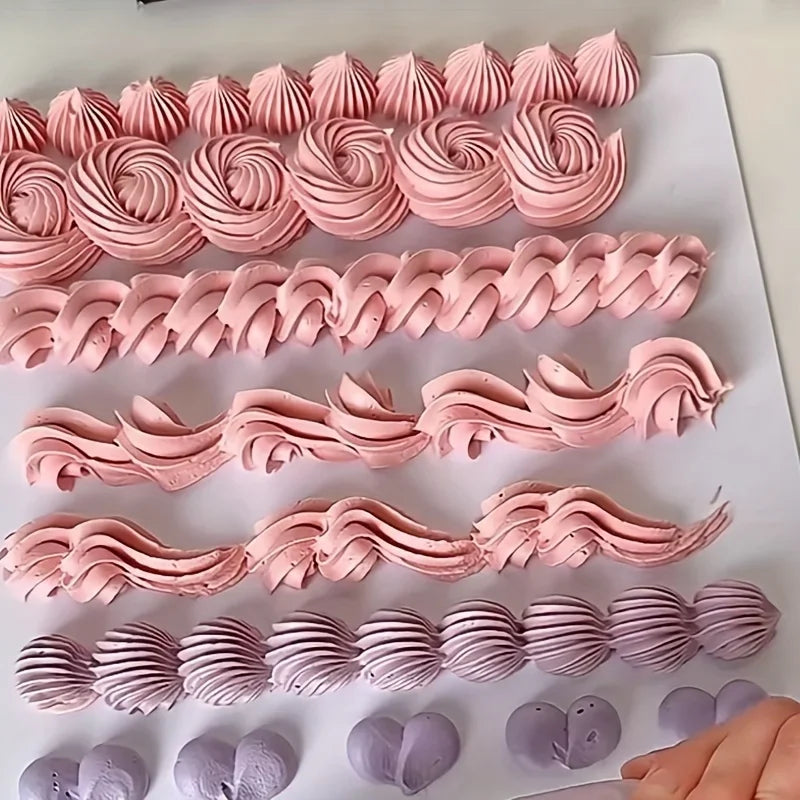 Ensemble de 8 buses de tuyauterie, buses de glaçage en acier inoxydable, pointes de tuyauterie de gâteau à la crème pour gâteau