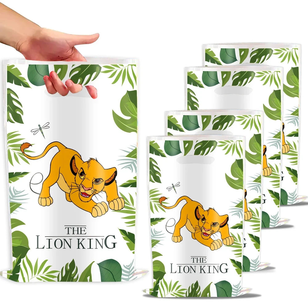Lion King Party Favors includes Slap Bracelets Stickers Blowouts Gifts Bags for Jungle Lion Themed Birthday Party Decorations