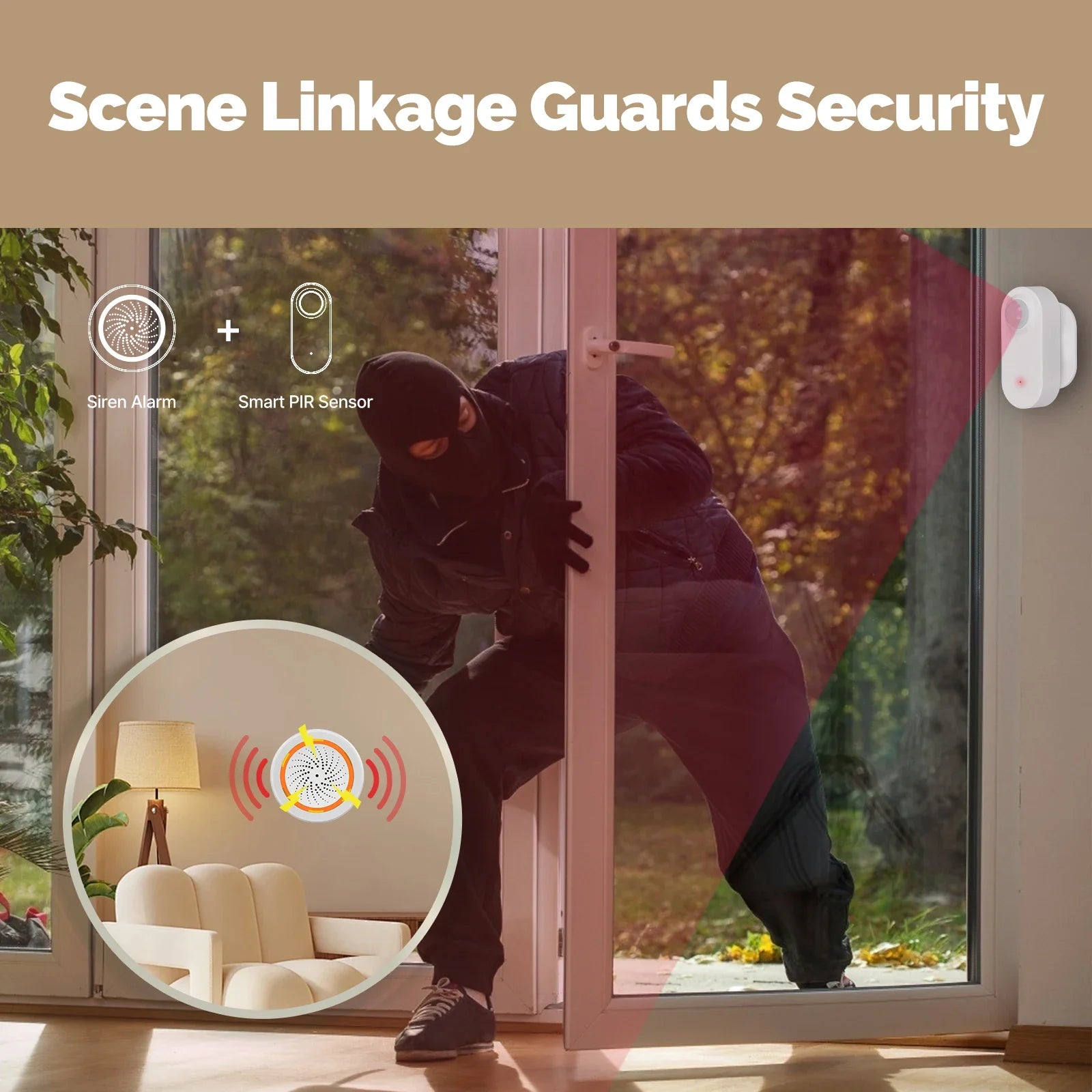 MOES Tuya Zigbee Smart PIR Sensor Battery Powered Human Body Infrared Motion Detection Scene Linkage Work With Smart Life APP