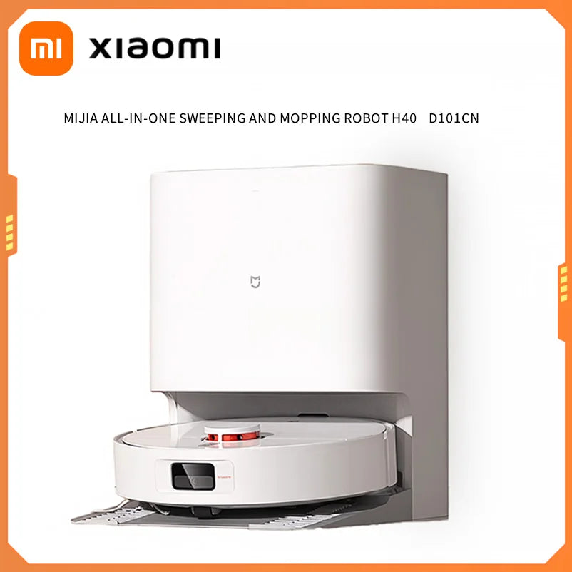 XIAOMI MIJIA Self Robot Vacuum Cleaners H40 Smart Home Sweeping High Speed Rotary Scrubbing 6000PA Cyclone Suction LDS Laser