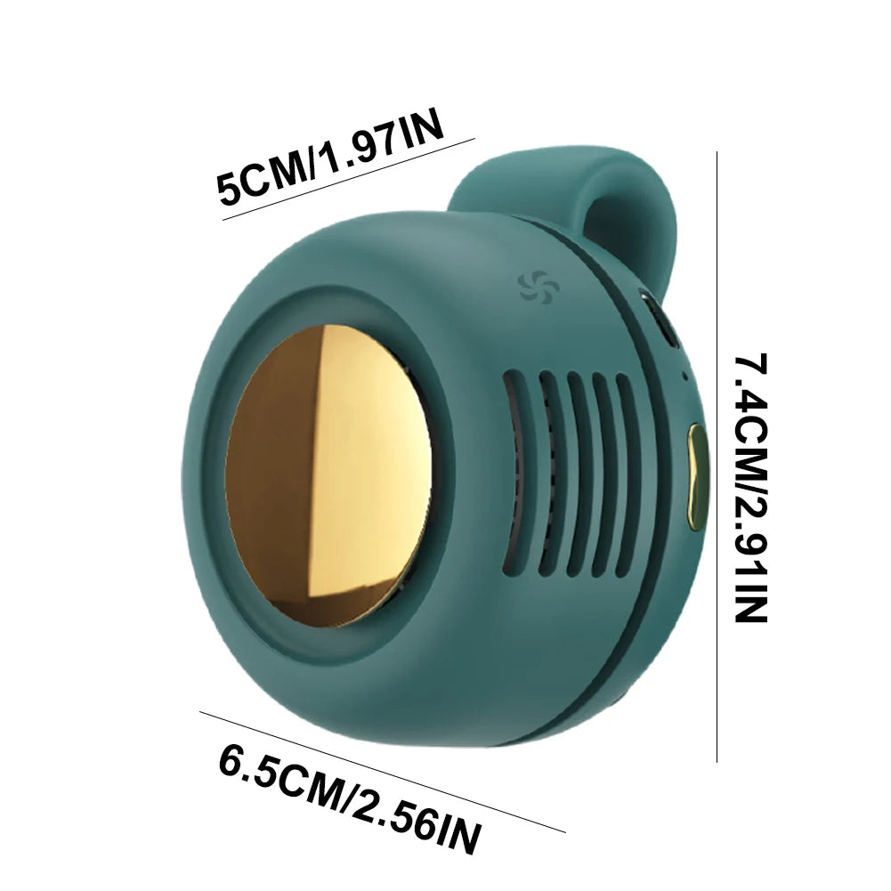 Mini Fan Air Conditioning Fan Mini Waist Fan Portable Fan Handheld Clip Waist Fan Rechargeable Fan for Outdoor Work Hiking Home