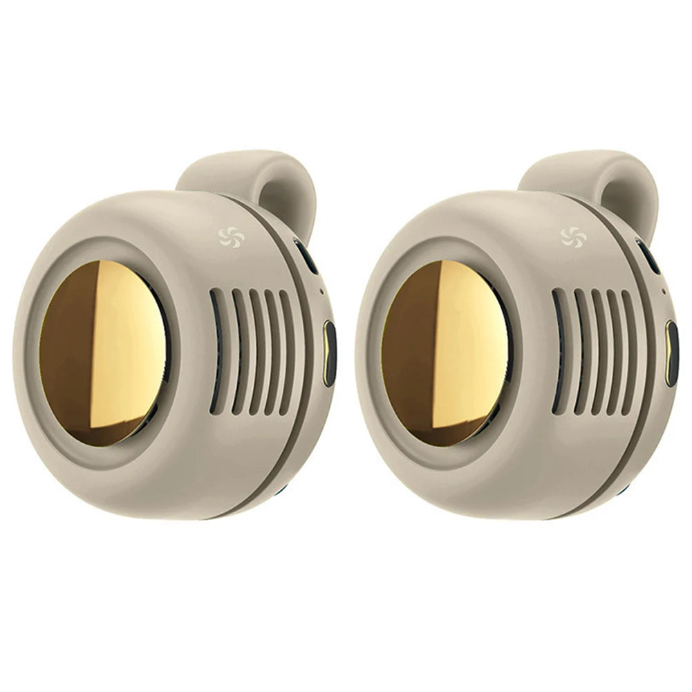 Mini Fan Air Conditioning Fan Mini Waist Fan Portable Fan Handheld Clip Waist Fan Rechargeable Fan for Outdoor Work Hiking Home
