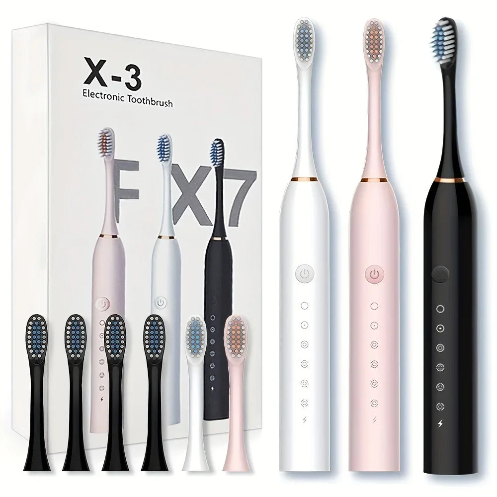 Automatic Electric Toothbrush Six-Speed Adult & Children's Universal Soft Bristle Charging Smart Toothbrush for All Ages