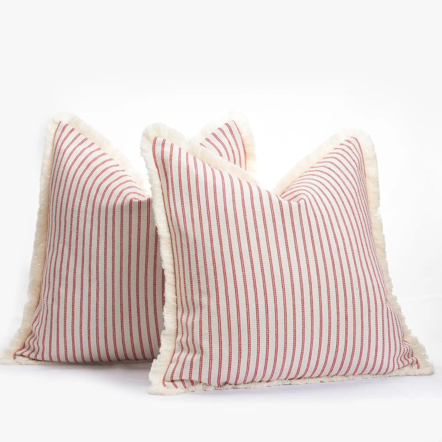 Linen Striped Plaid Jacquard Crochet Pillow Case 50x50 Nordic Simple Pillow Covers Decorative Living Room throw Pillows for Sofa