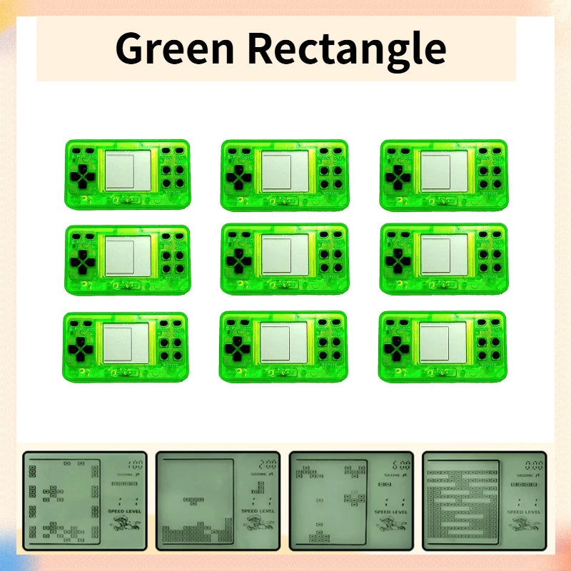 6-48PCS Video Game Party Favors For Kids Mini Game Keychain Birthday Party Gifs Mini Arcade Game Classroom Prizes Tetris Game