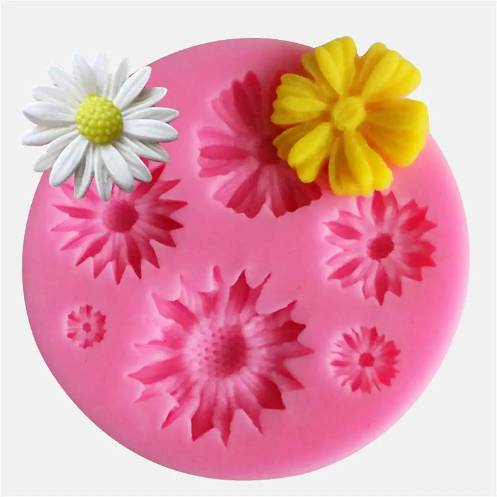 3D Flower Silicone Molds Fondant Craft Cake Candy Chocolate Sugarcraft Ice Pastry Baking Tool Mould