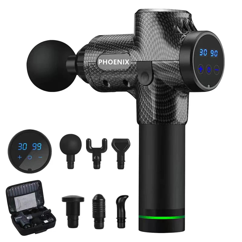 Phoenix A2 Massage Gun Muscle Relaxation Deep Tissue Massager Dynamic Therapy Vibrator Shaping Pain Relief Back Foot Massager